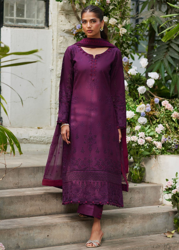 Lumiere by Gulaal Chikankari Lawn Suits Unstitched 3 Piece GL25LC D-09 Amora - Summer Collection