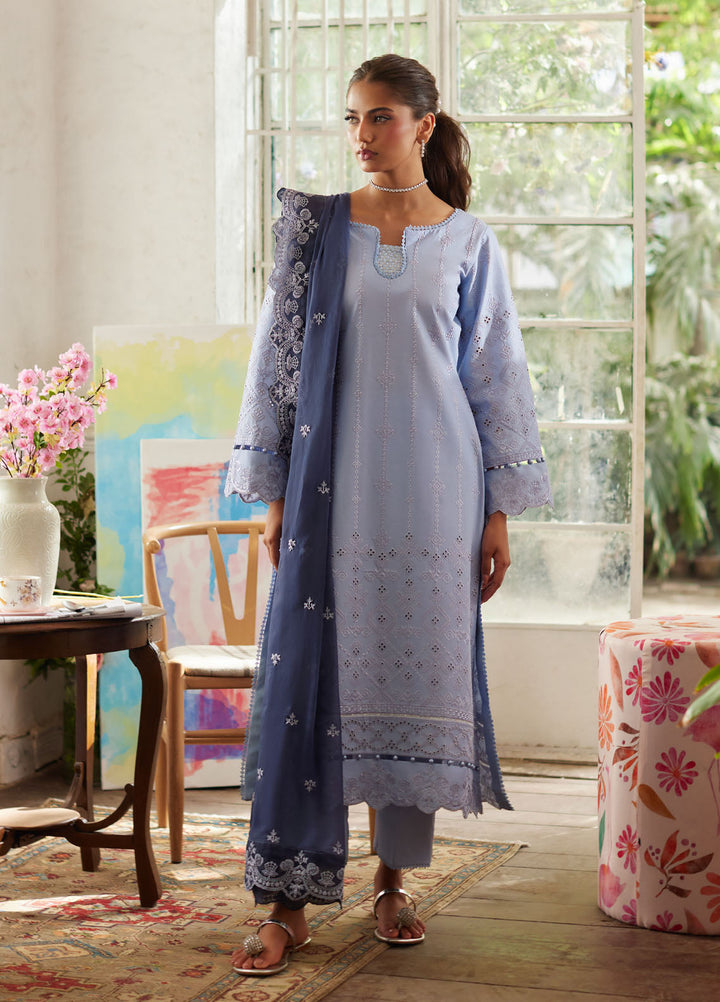 Lumiere by Gulaal Chikankari Lawn Suits Unstitched 3 Piece GL25LC D-10 Zorya - Summer Collection