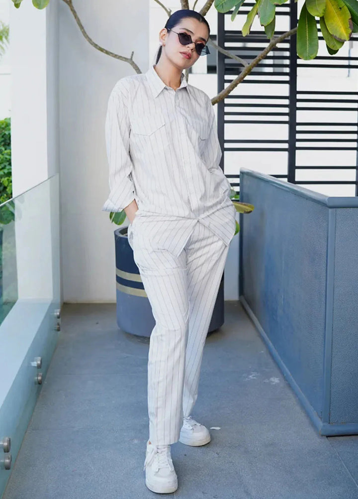 Luxury Revival By Dhaga Pret Printed Dhaga 2 Piece Suit Basic Stripe