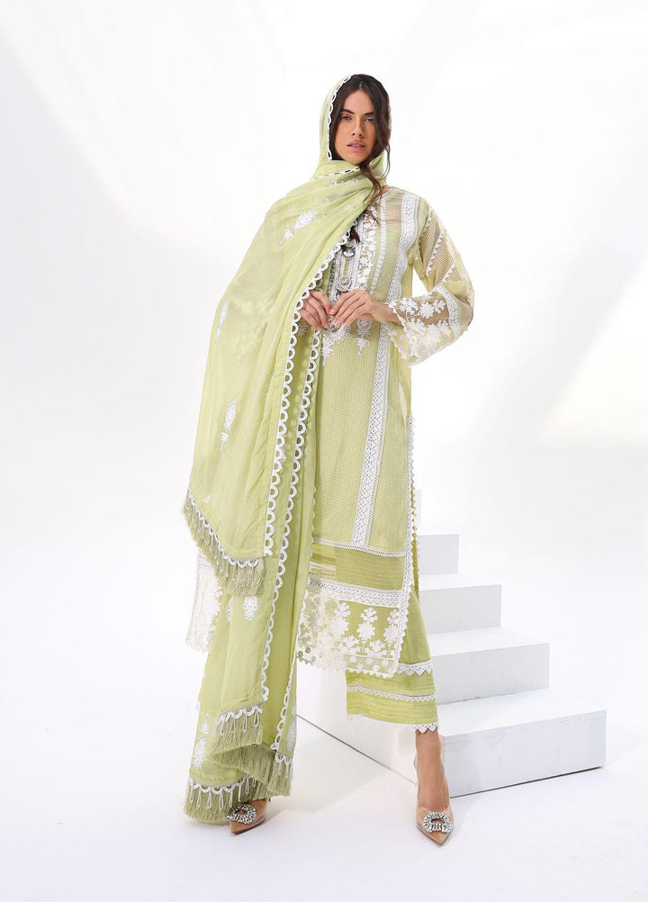 LYLA Embroidered Organza Suits Unstitched 3 Piece LY22L-2 D-05 - Luxury Collection