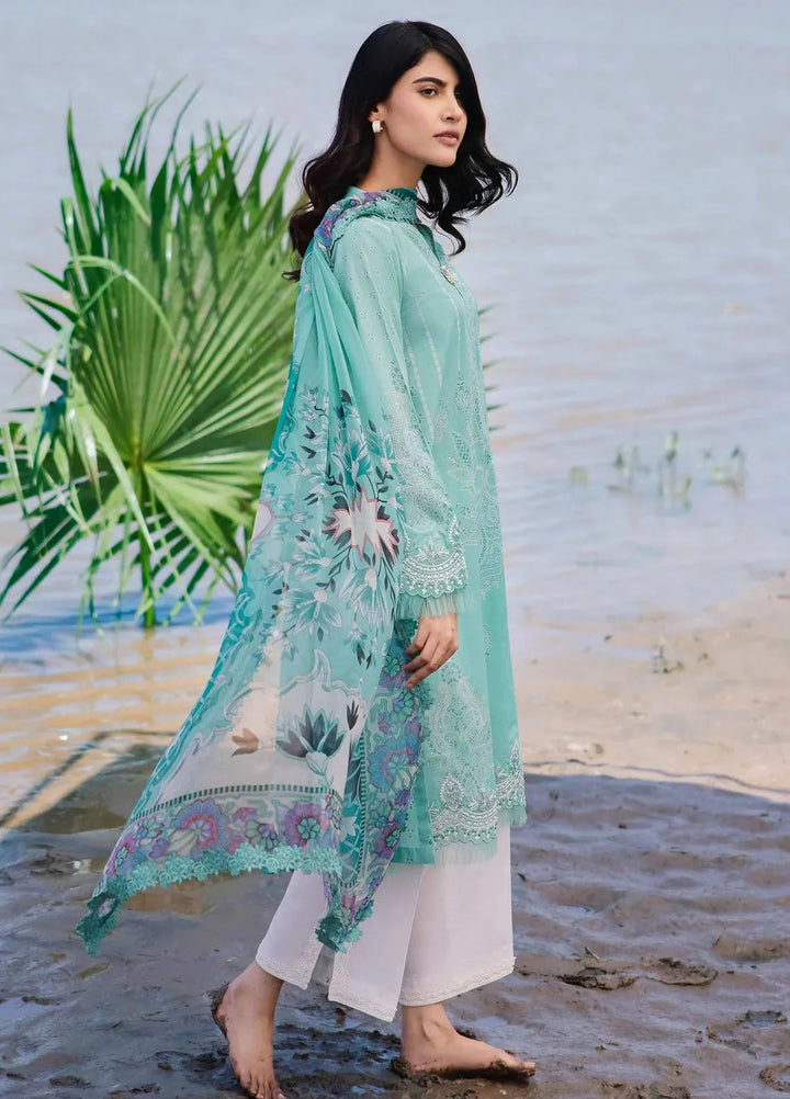 M Basics By Maria B Embroidered Lawn Suit Unstitched 3 Piece MB24M2 8A - Summer Collection