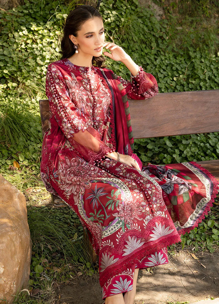 M Prints by Maria B Embroidered Suits Unstitched 3 Piece MB25MP 14B - Summer Collection