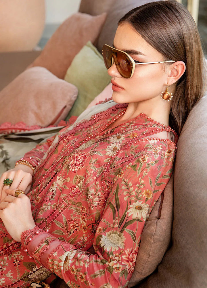 M Prints by Maria B Embroidered Suits Unstitched 3 Piece MB25MP 8A - Summer Collection