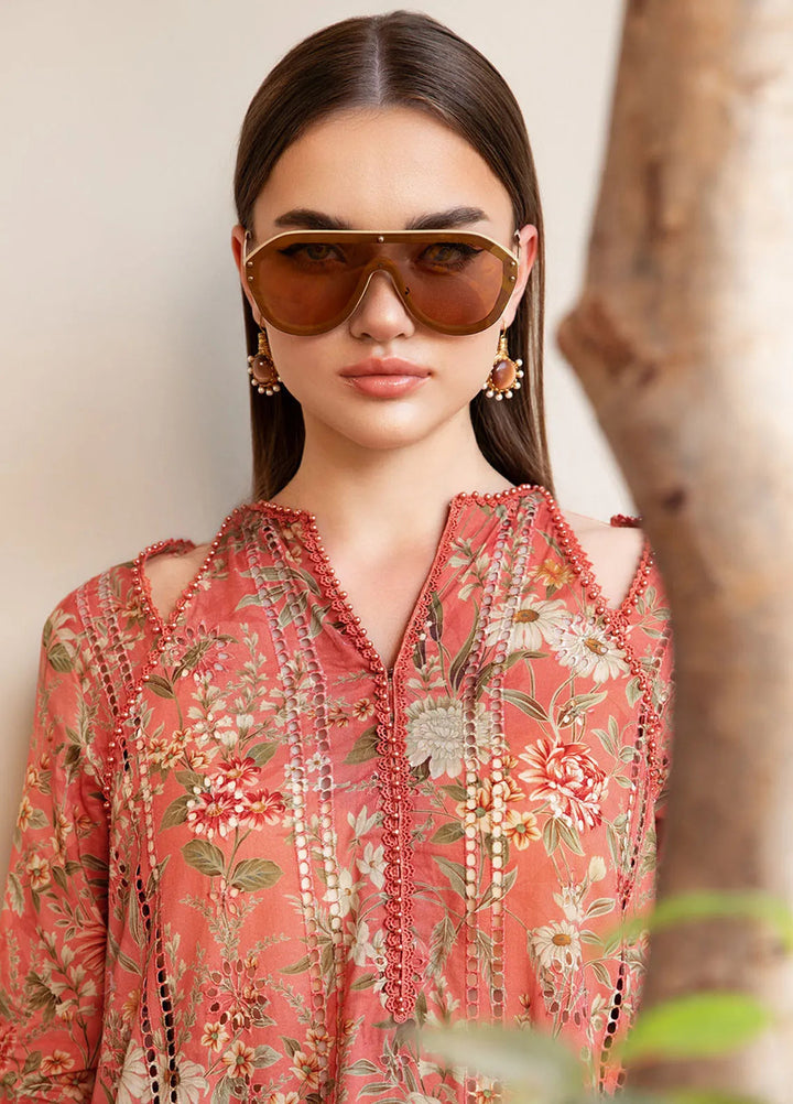 M Prints by Maria B Embroidered Suits Unstitched 3 Piece MB25MP 8A - Summer Collection