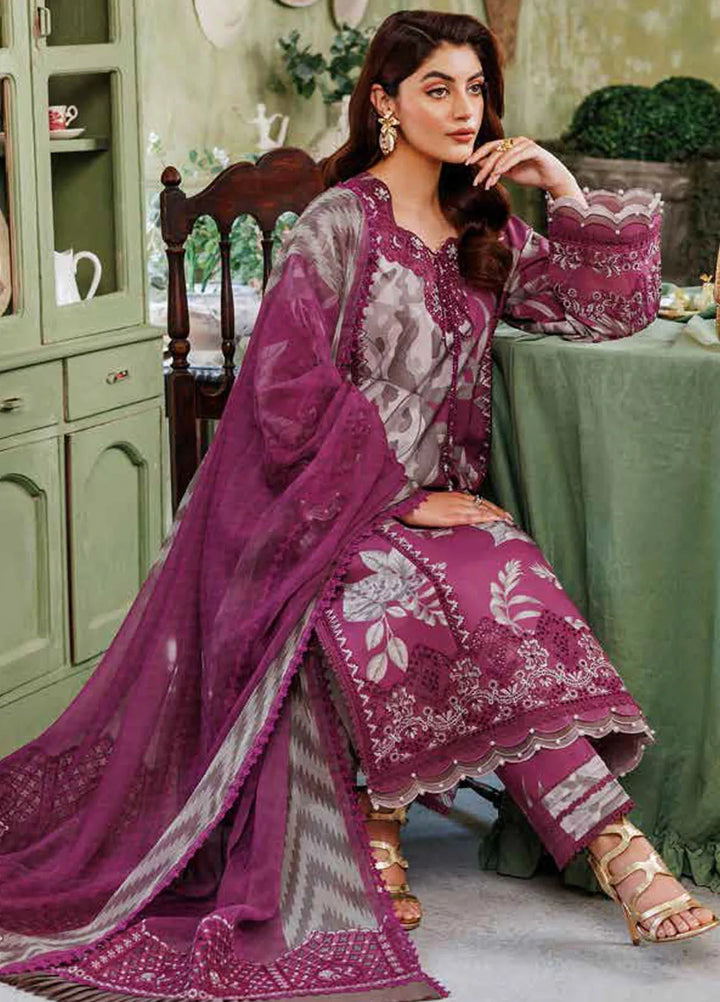 Maahi By Alizeh Fashion Embroidered Lawn Suit Unstitched 3 Piece AFB24M2 D-05 Nehal - Summer Collection