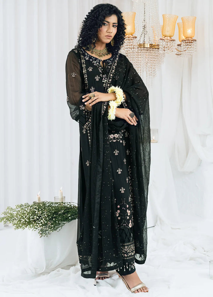Maahi by Shamooz Embroidered Chiffon Suits Unstitched 3 Piece SHM24M SU-111 Maheer - Festive Collection