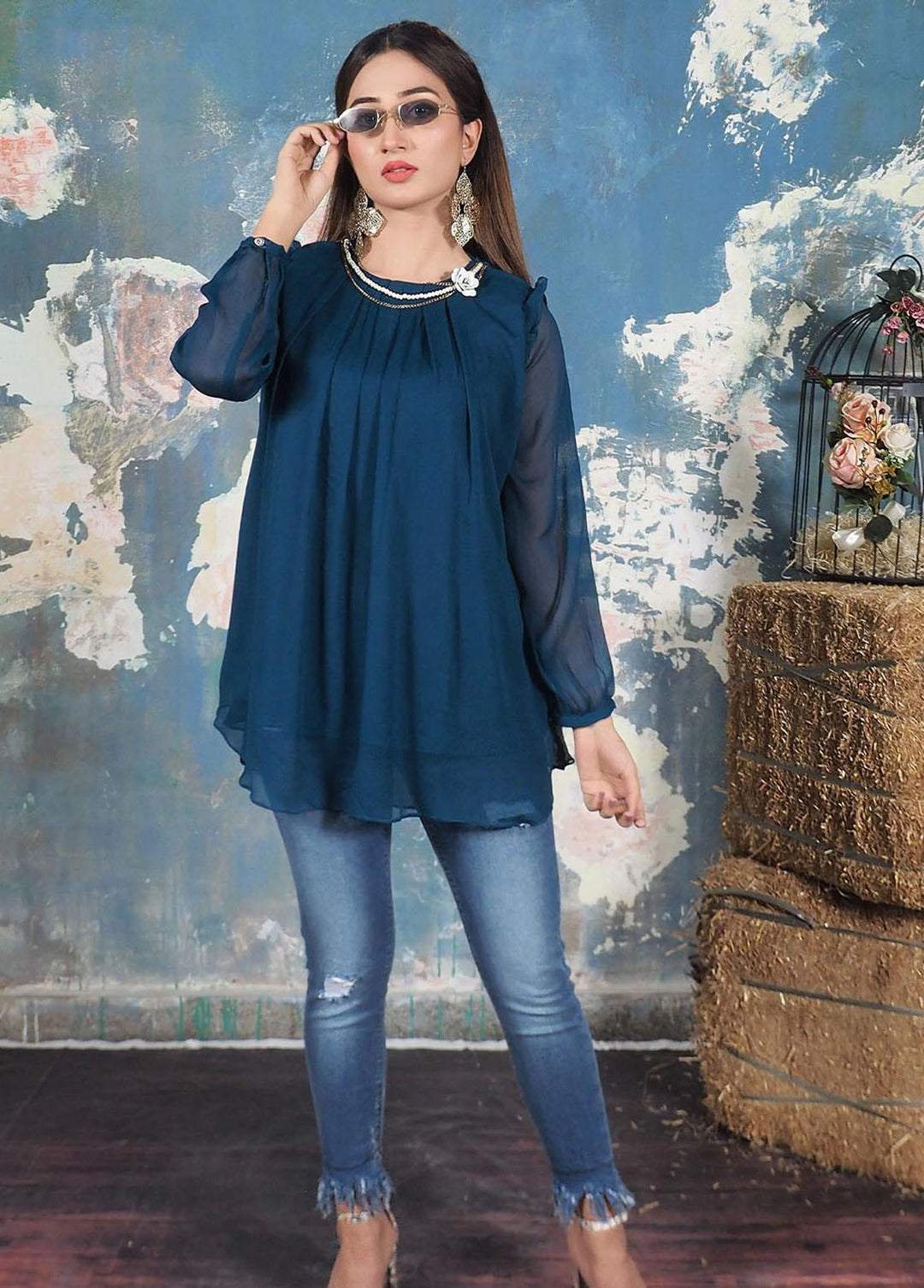 Madame Pret Fancy Cotton Tops MDM21P 2355