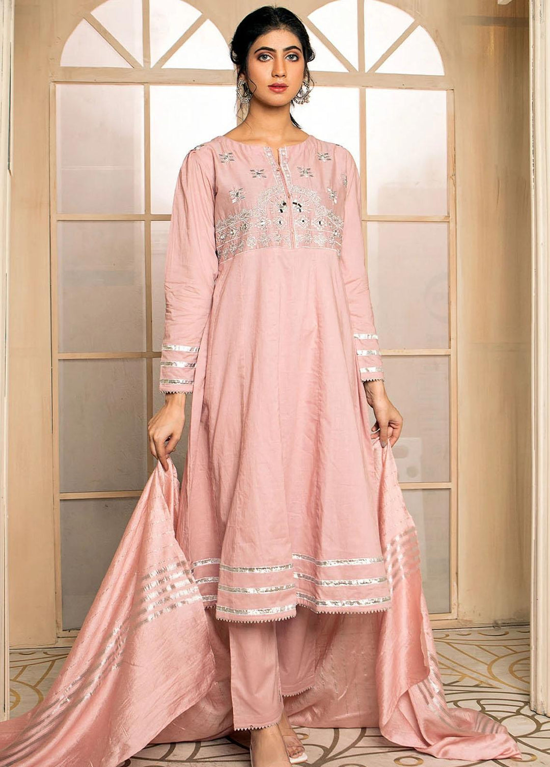 Madame Pret Embroidered Cotton 3 Piece MDM21P 2380