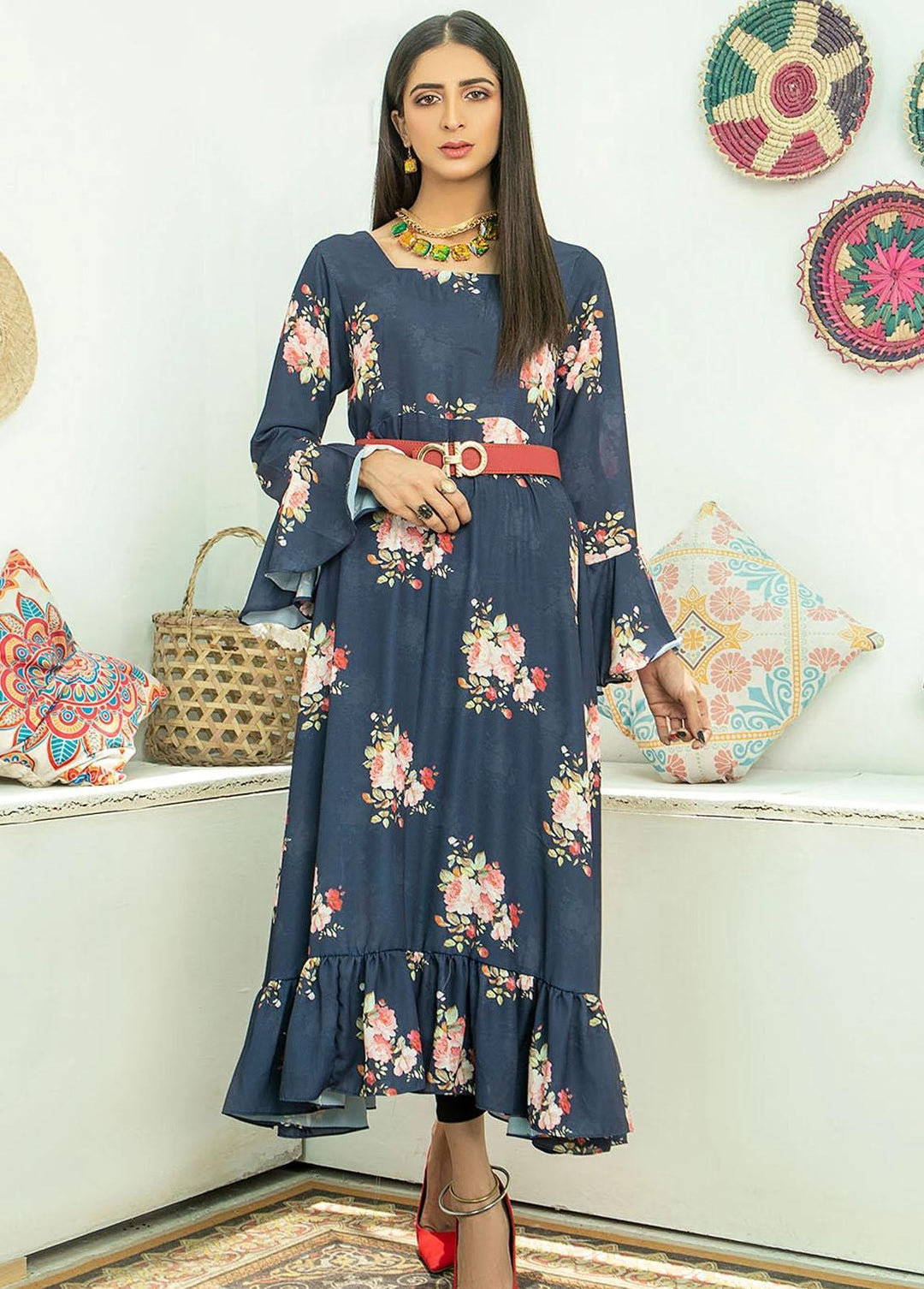 Madame Pret Printed Cotton Maxi MDM21P 2382