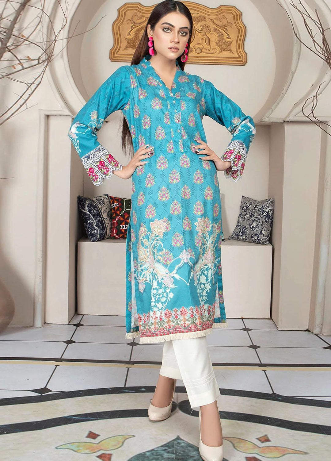 Madame Luxury Pret Dhanak 2 Piece Dress MDM22NP 2436