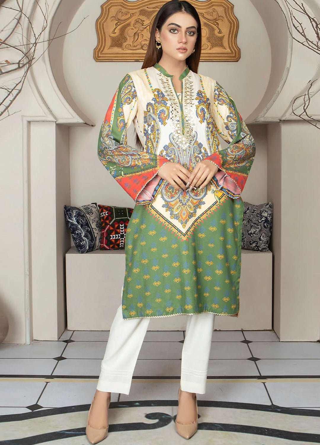 Madame Luxury Pret Dhanak 2 Piece Dress MDM22NP 2438