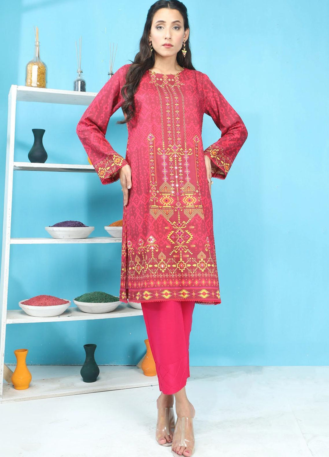 Madame Luxury Pret Dhanak 2 Piece Dress MDM22NP 2439