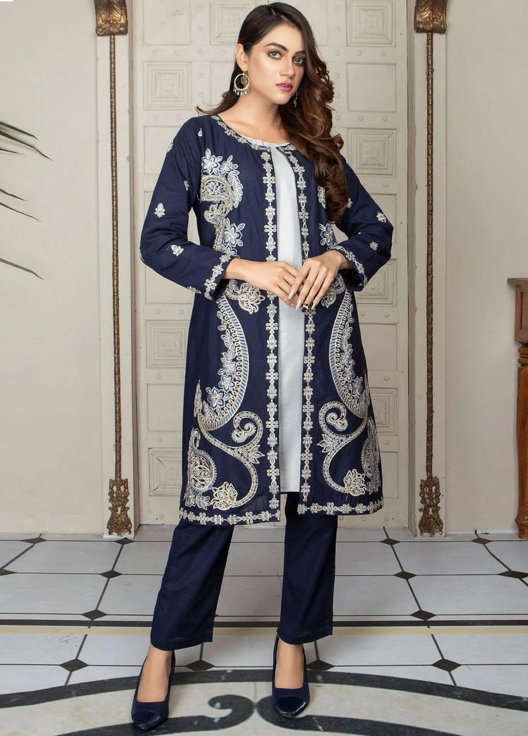 Madame Luxury Pret Linen 3 Piece Dress MDM22NP 2443