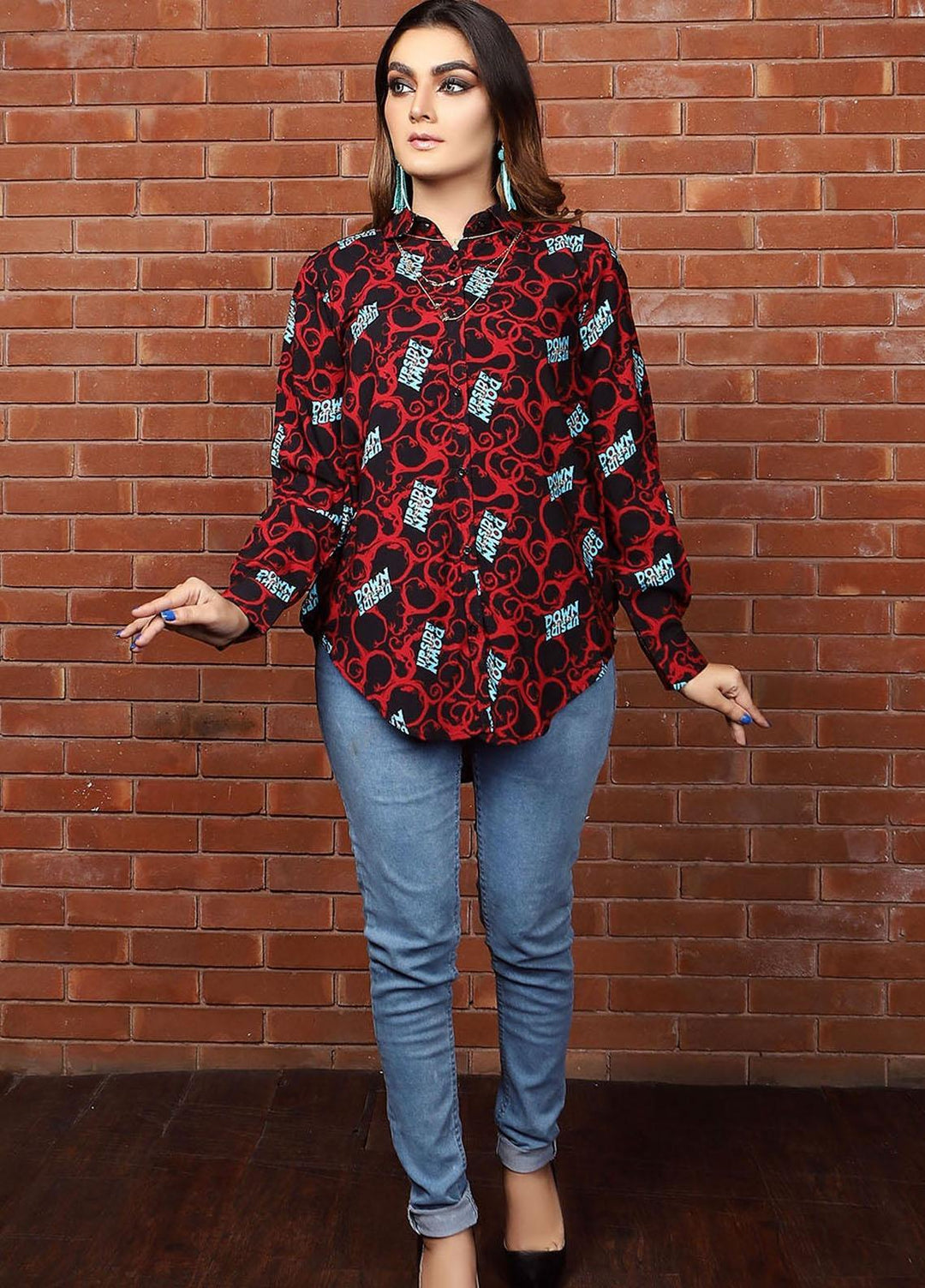 Madame Linen Pret Top MDM22WW Z27 Printed
