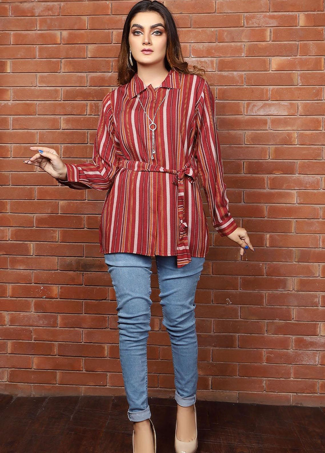 Madame Linen Pret Top MDM22WW Z37 Printed