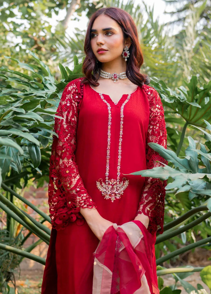 Maham Sultan Pret Embroidered 3 Piece Suit Anmol