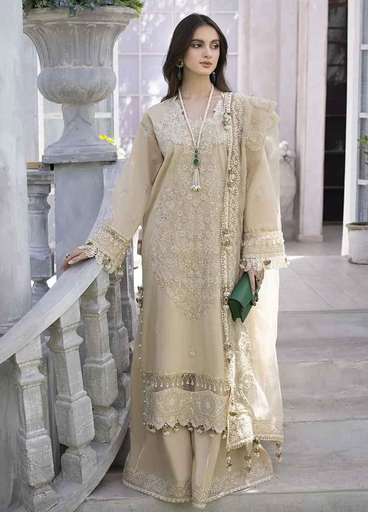 Maham Sultan Pret Embroidered Lawn 3 Piece Suit Jazmine