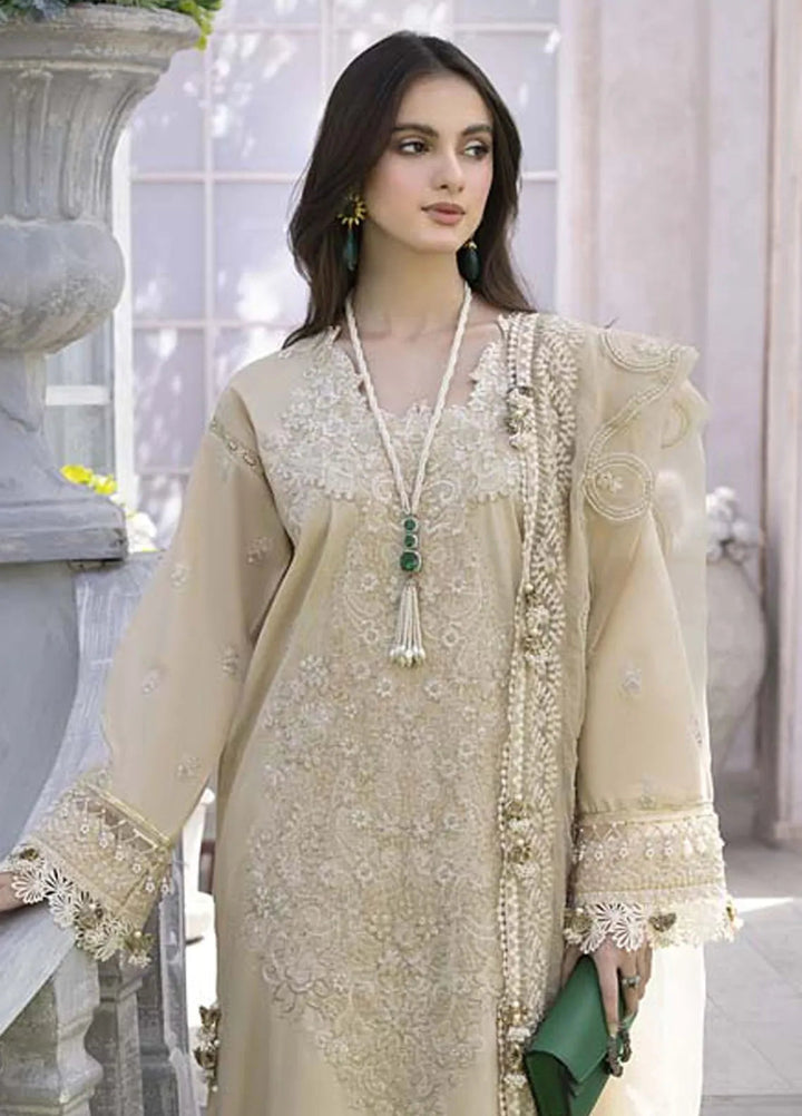 Maham Sultan Pret Embroidered Lawn 3 Piece Suit Jazmine
