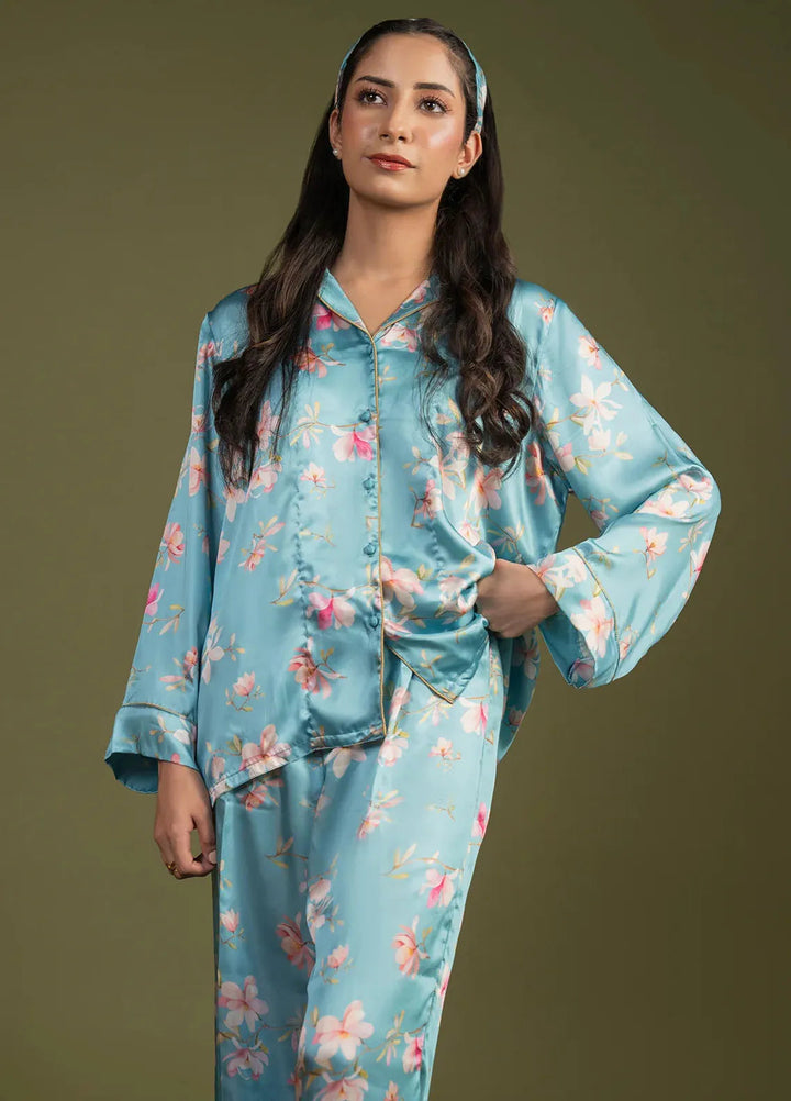 Maham Sultan Pret Printed Silk 2 Piece Suit Liria