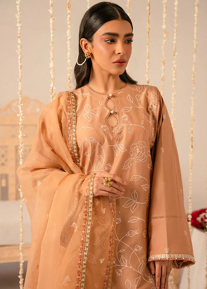 Mahiri by Cross Stitch Embroidered Lawn Suit Unstitched 3 Piece CS24M2 Rustic Brown