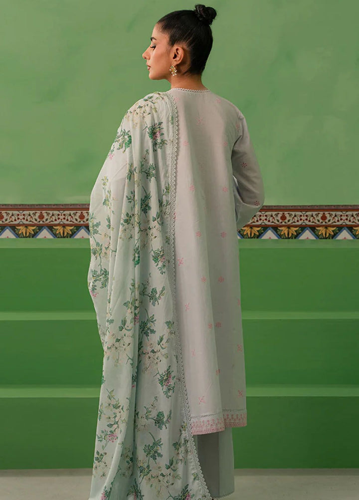 Mahiri by Cross Stitch Embroidered Lawn Suits Unstitched 3 Piece CS24M D-03 Aqua Pearl - Summer Collection