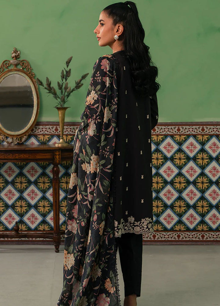 Mahiri by Cross Stitch Embroidered Lawn Suits Unstitched 3 Piece CS24M D-05 Raven Flora - Summer Collection