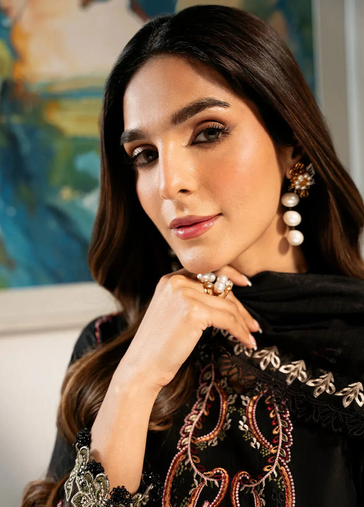 Mahveen by Izel Embroidered Lawn Suits Unstitched 3 Piece IZL25M Fahima - Summer Collection