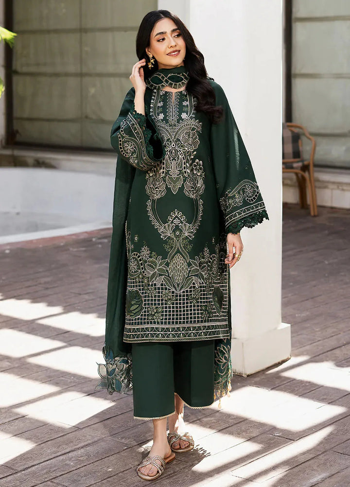 Mahveen by Izel Embroidered Lawn Suits Unstitched 3 Piece IZL25M Fatin - Summer Collection