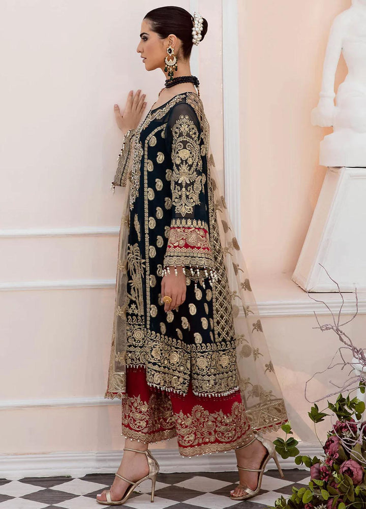 Maia By Serene Premium Embroidered Chiffon Suits Unstitched 3 Piece SP23MA S-1075 Onrique - Spring / Summer Collection