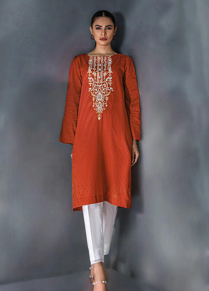 Malook By Shazia Ovais Pret Embroidered Lawn Kurti MLK23P Feray