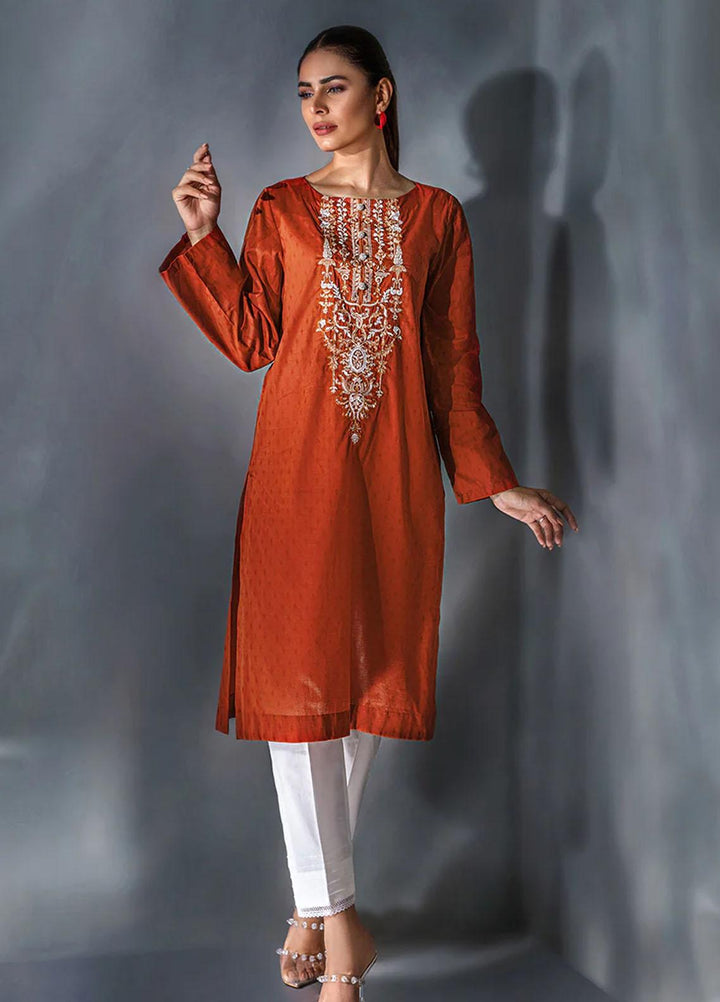 Malook By Shazia Ovais Pret Embroidered Lawn Kurti MLK23P Feray