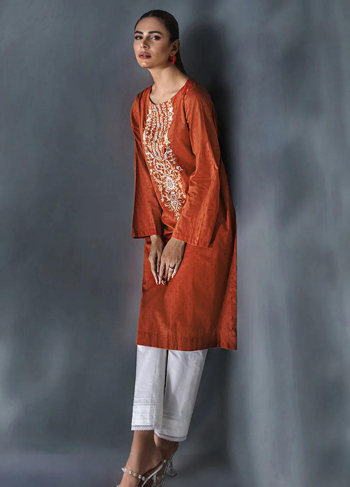 Malook By Shazia Ovais Pret Embroidered Lawn Kurti MLK23P Feray