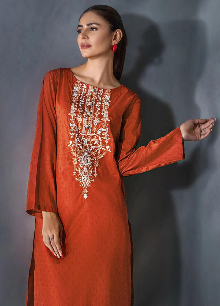Malook By Shazia Ovais Pret Embroidered Lawn Kurti MLK23P Feray