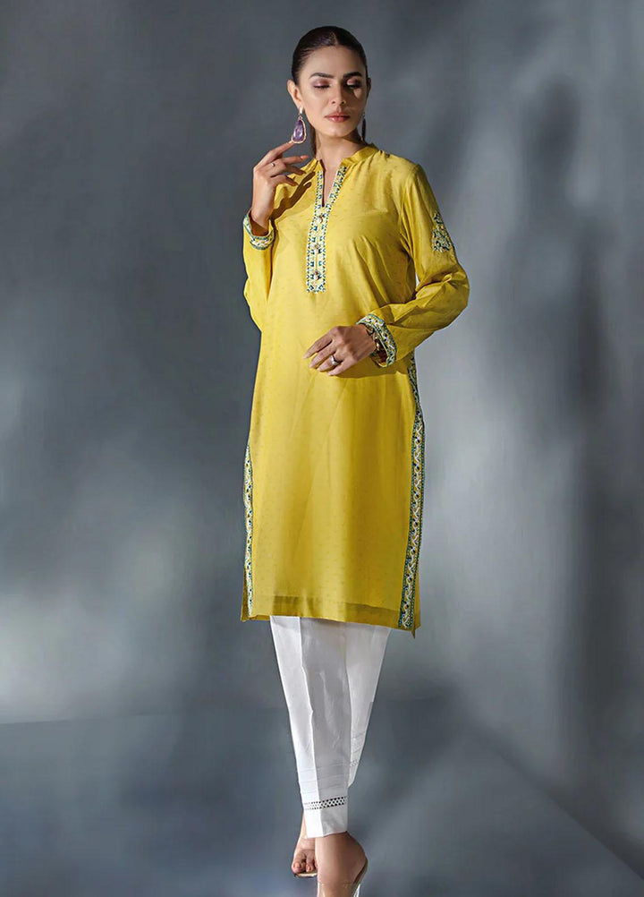 Malook By Shazia Ovais Pret Embroidered Lawn Kurti MLK23P Isla