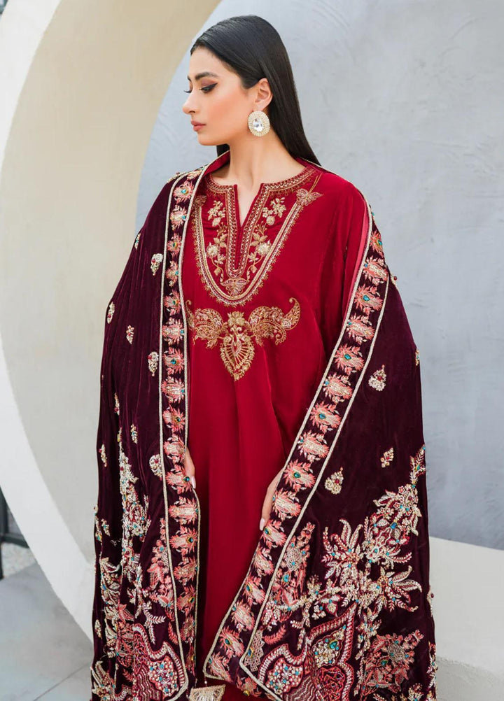 Malook By Shazia Ovais Pret Embroidered Velvet 2 Piece Suit MLK23V Zahra