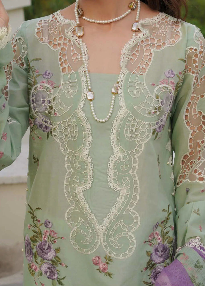 Manara Embroidered Lawn Suit Unstitched 3 Piece MNA24L ML-03 Amalia - Luxury Collection