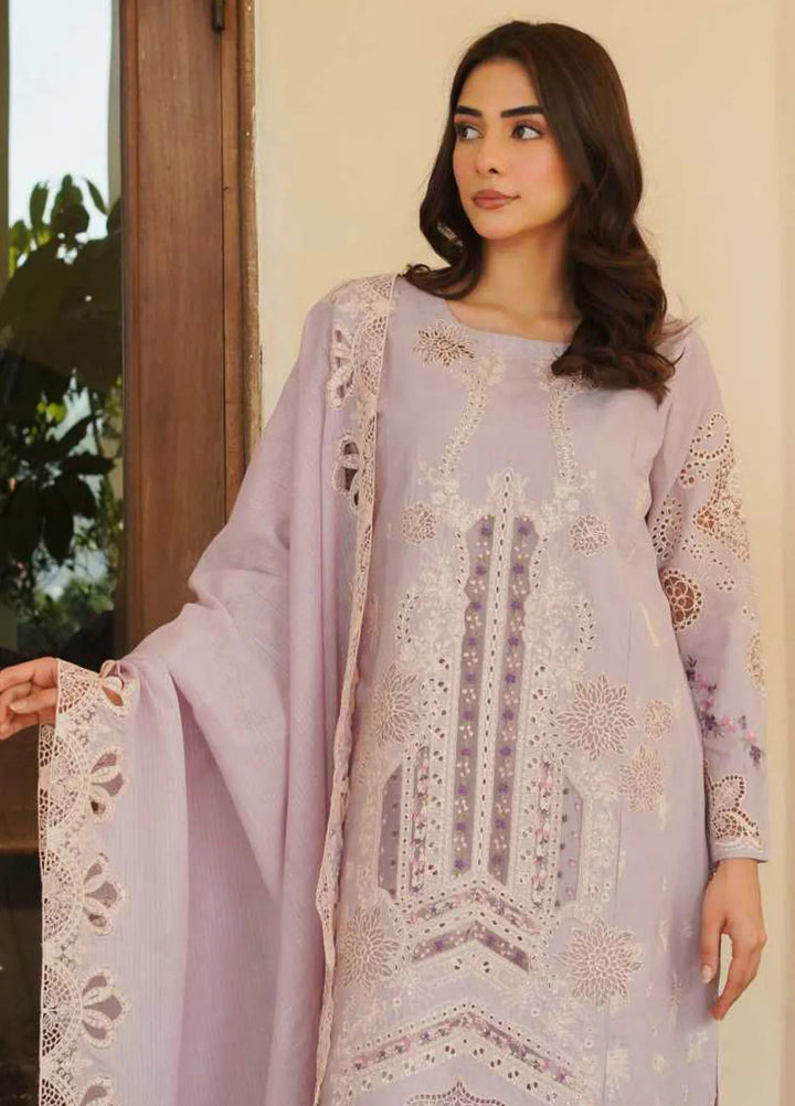 Manara Embroidered Lawn Suit Unstitched 3 Piece MNA24L ML-04 Lilia - Luxury Collection