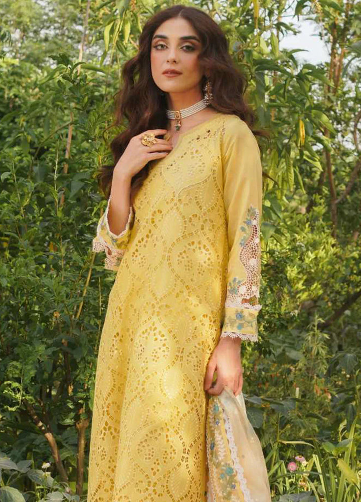 Manara Embroidered Lawn Suit Unstitched 3 Piece MNA24L ML-05 Nehaal - Luxury Collection