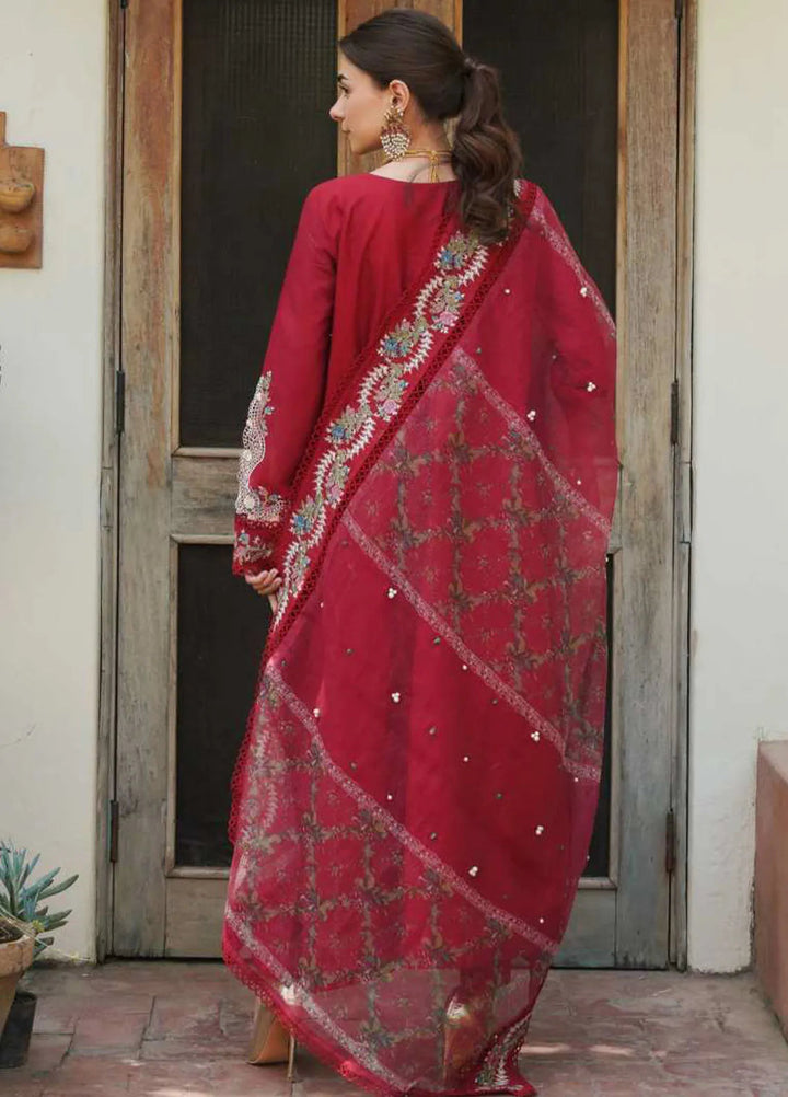 Manara Embroidered Lawn Suit Unstitched 3 Piece MNA24L ML-06 Mahay - Luxury Collection