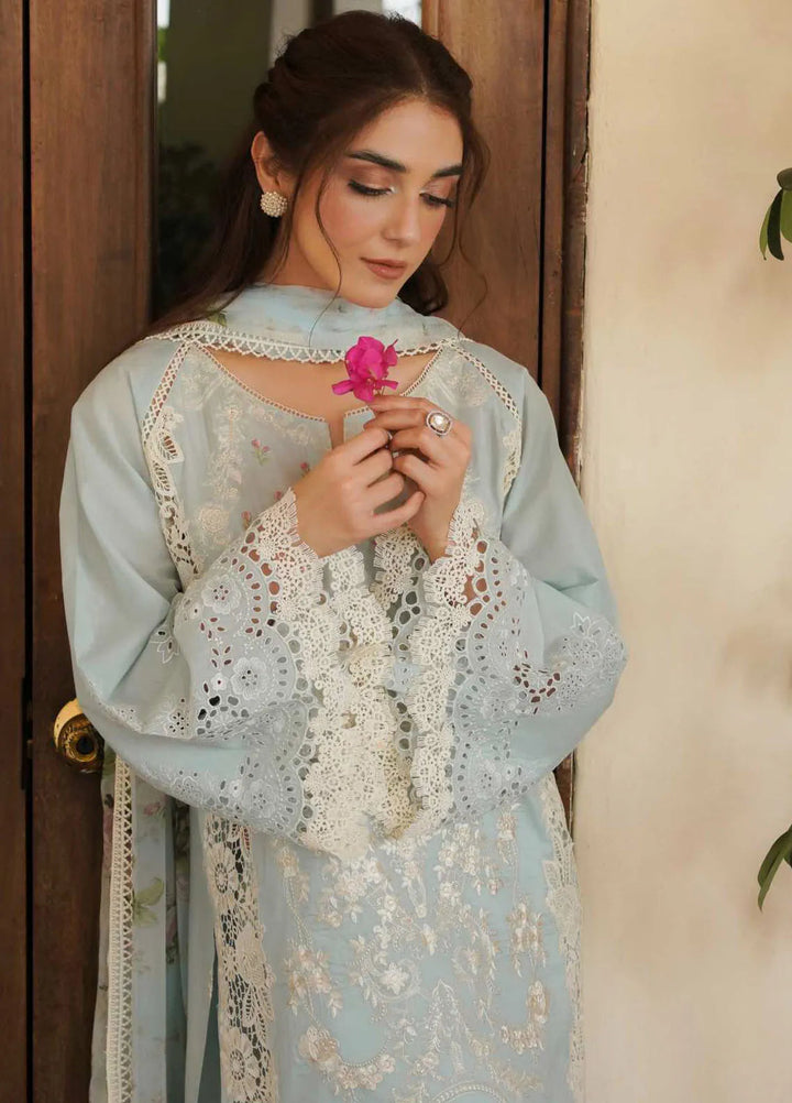 Manara Embroidered Lawn Suit Unstitched 3 Piece MNA24L ML-10 Parishay - Luxury Collection