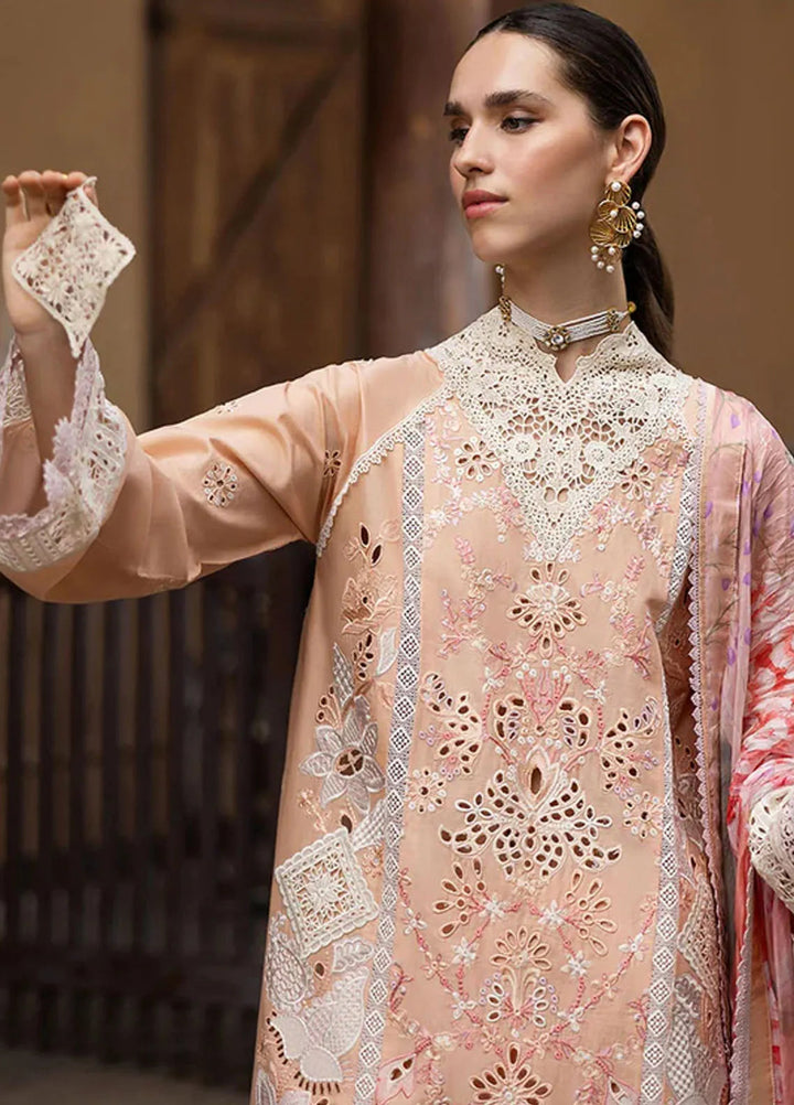 Manaram by Mushq Embroidered Lawn Suit Unstitched 3 Piece MQ25ML D-204 Dreamlike Vibe - Summer Collection