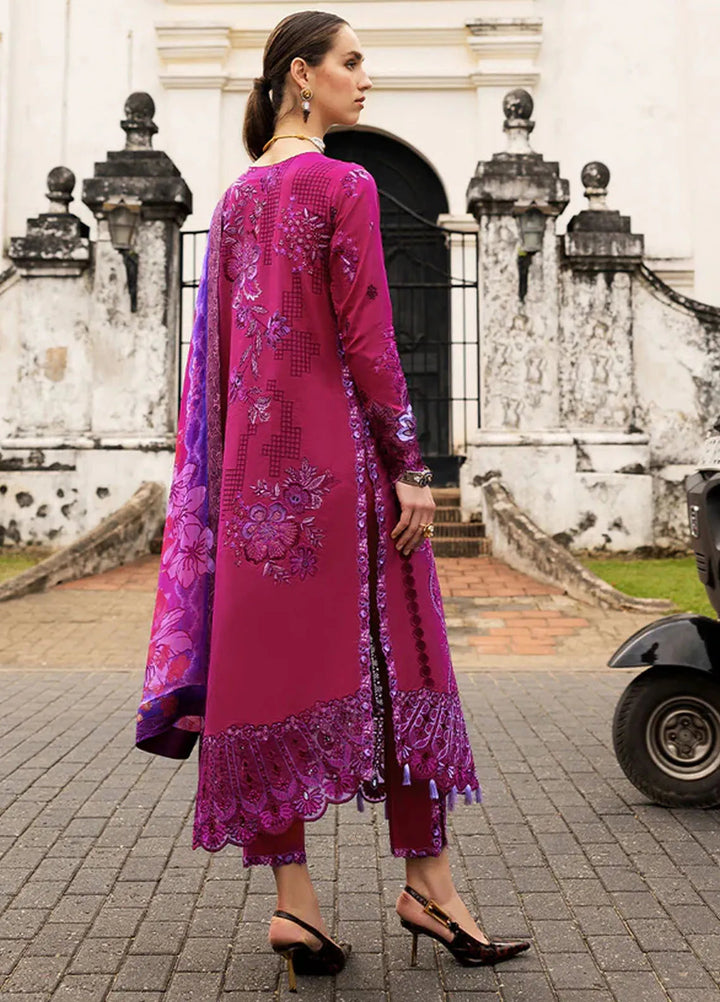 Manaram by Mushq Embroidered Lawn Suit Unstitched 3 Piece MQ25ML D-214 Dreamy Whirl - Summer Collection