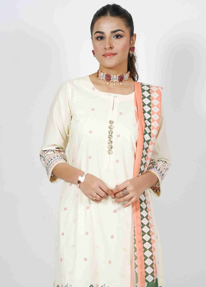 Manhani by Vibgyor Embroidered Lawn Suits Unstitched 3 Piece D4C1-U-V124 - Summer Collection