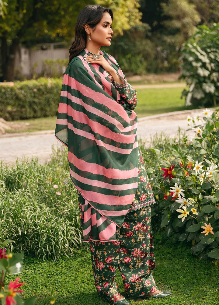 Mannat Pret Printed Cotton Lawn 3 Piece Suit Clover