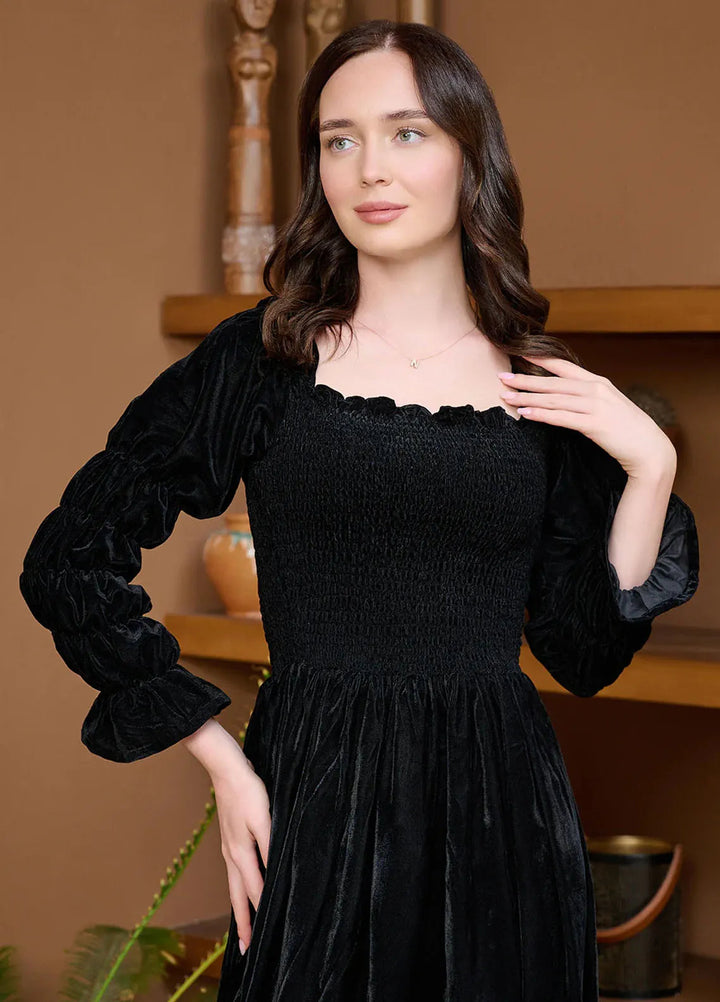 Mardaz Fashion Pret Casual Velvet Maxi MFD-50242