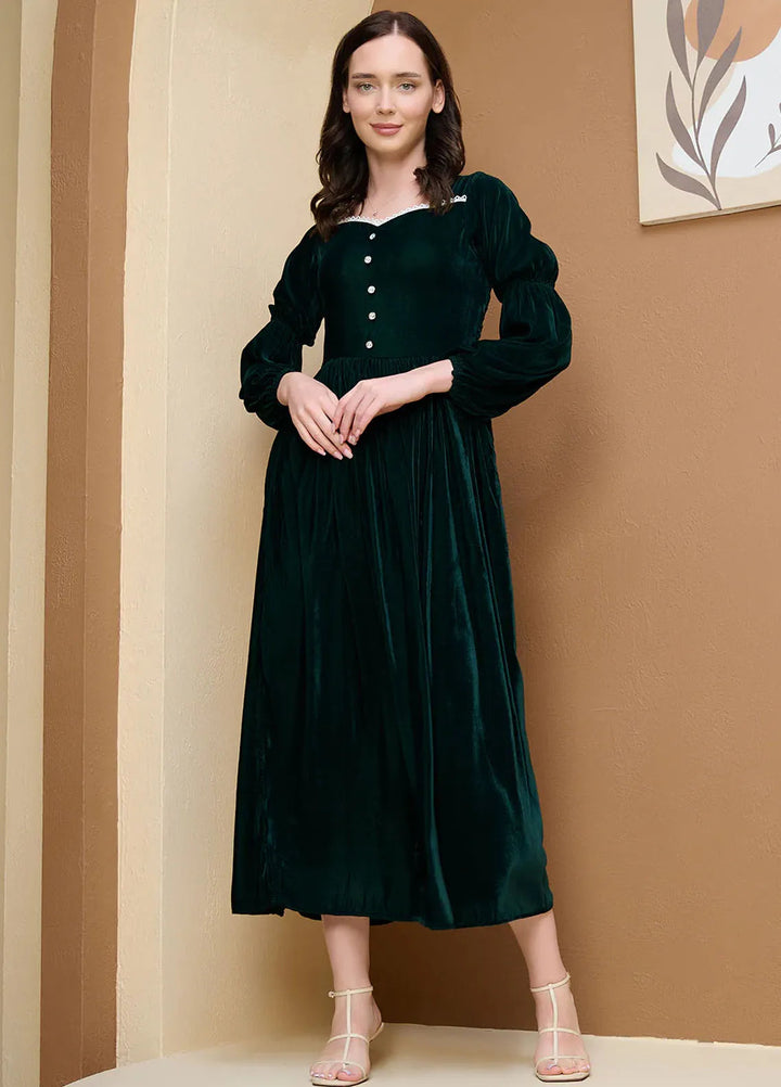 Mardaz Fashion Pret Casual Velvet Maxi MFD-50244