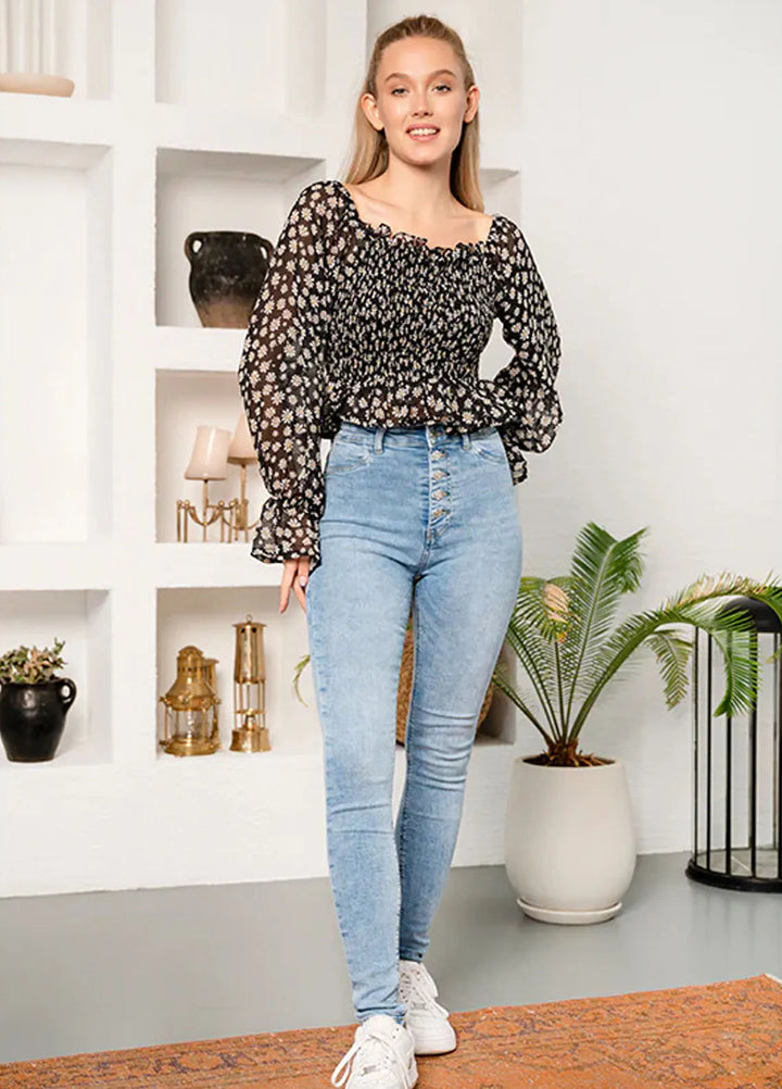 Mardaz Fashion Pret Printed Chiffon Top MF-TOP-90015