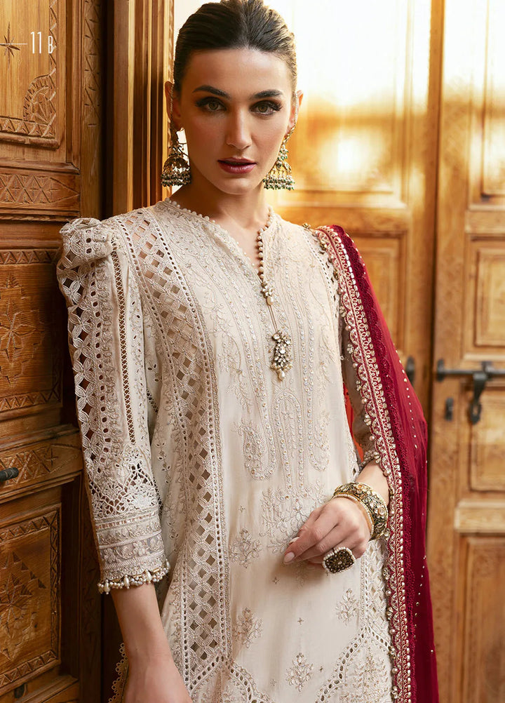 Maria B Embroidered Suits Unstitched 3 Piece MB25VL D-11B - Luxury Collection