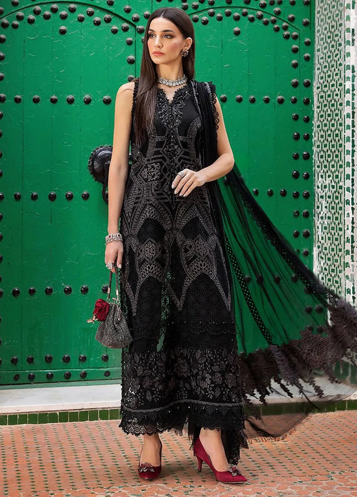 Maria B Embroidered Suits Unstitched 3 Piece MB25VL D-12B - Luxury Collection