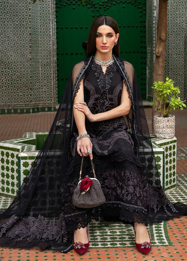 Maria B Embroidered Suits Unstitched 3 Piece MB25VL D-12B - Luxury Collection